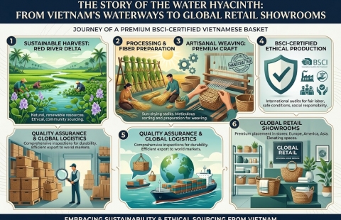 The Story of the Water Hyacinth: From Vietnam Waterways to Global Retail Showrooms